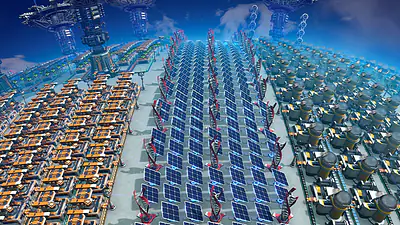 Full Equatorial Solar & Wind Power Ring