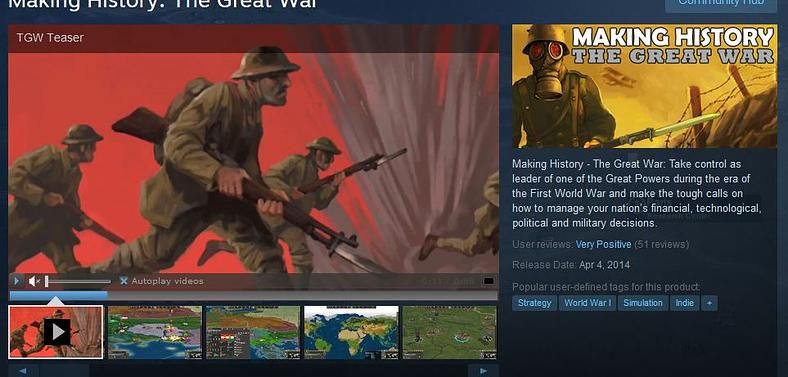 Making History: The Great War Developer Diary 4: The Steam “Early Access” Experience