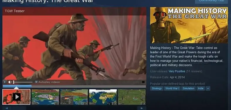 Making History: The Great War Developer Diary 4: The Steam “Early Access” Experience