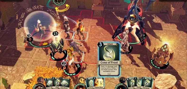 Turn-based strategy and CCG come together.