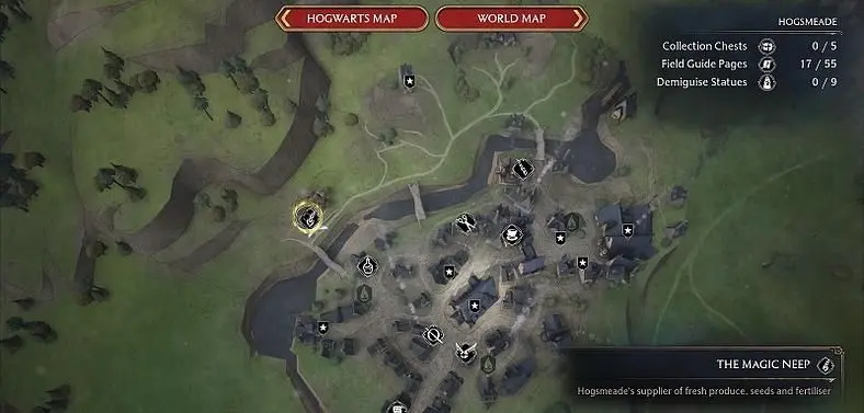 Hogwarts Legacy The Magic Neep Location