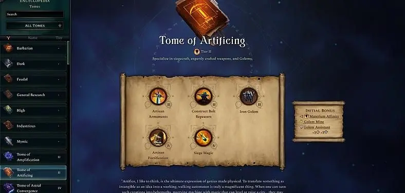 Age of Wonders 4 Best Tomes and Tiers