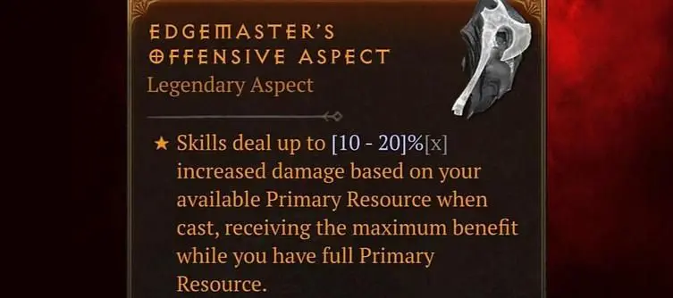 How to Get Diablo 4's Edgemaster's Aspect and Its Stats