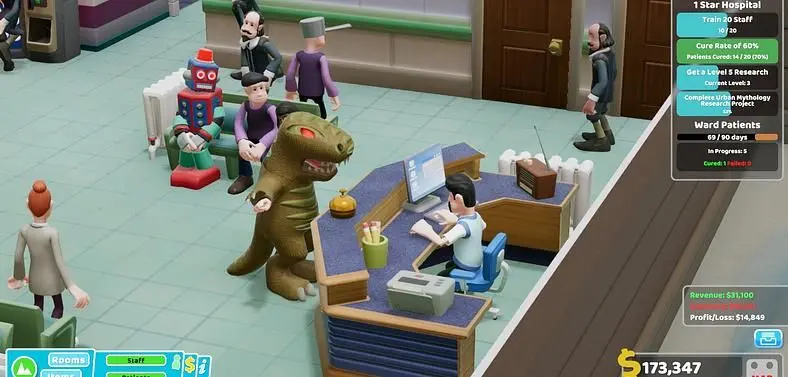 Two Point Hospital Bigfoot DLC Levels - How to Unlock the DLC Hospitals