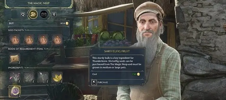 Hogwarts Legacy Shrivelfig Fruit and Seeds - How to Obtain