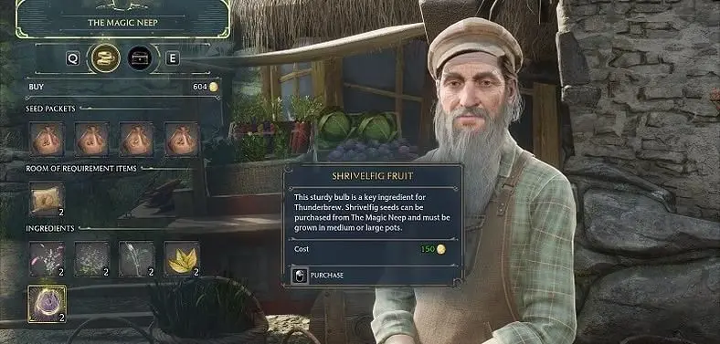 Hogwarts Legacy Shrivelfig Fruit and Seeds - How to Obtain