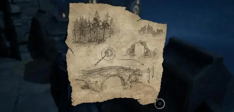Hogwarts Legacy Ghost of Our Love Treasure Map - Floating Candles Map Solution