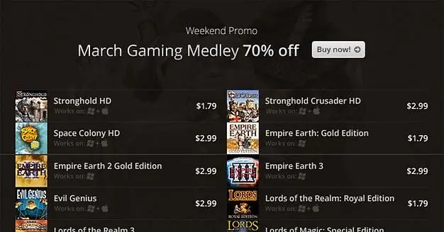 GOG.com begins 'March Gaming Medley' with 70% off until March 11th