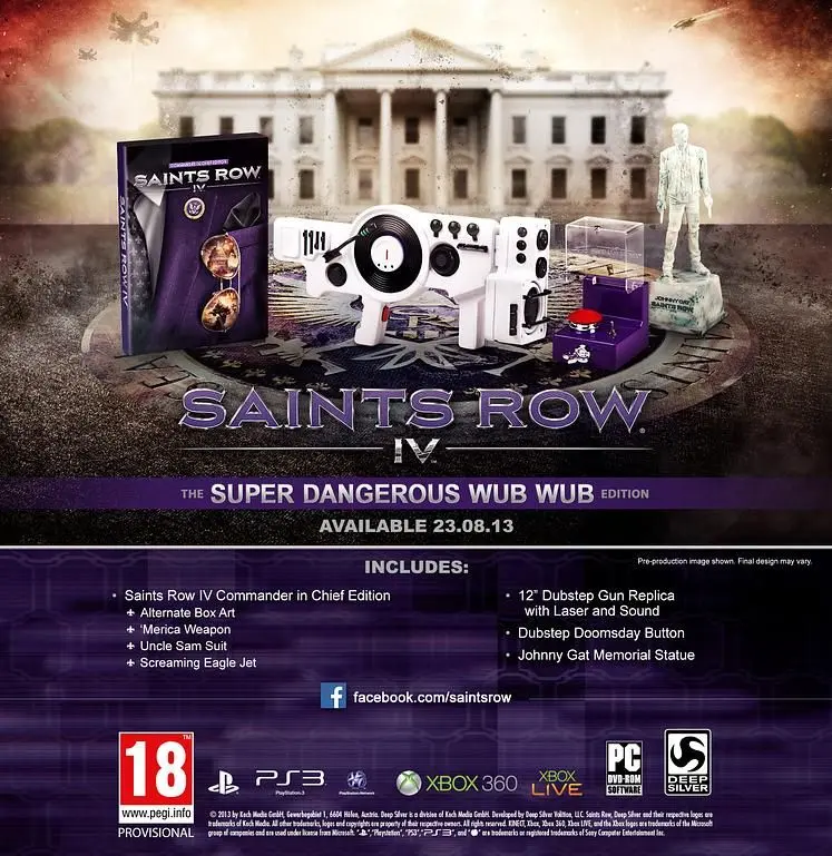 Deep Silver announces Super Dangerous Wub Wub Edition of Saints Row 4
