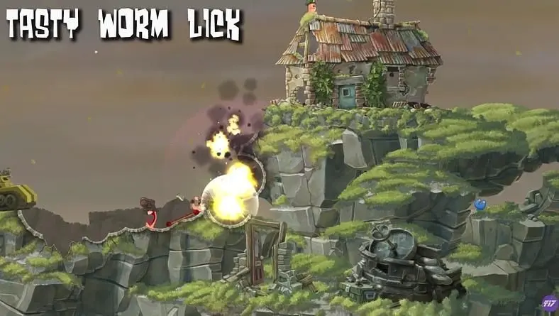 Loot The Battlefield With A Drone in The First Worms W.M.D Content Update