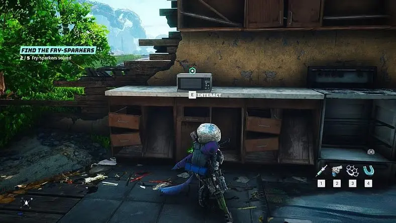 Biomutant Microwave Puzzle Guide - How to Solve the Fry-Sparker Rotation Puzzles