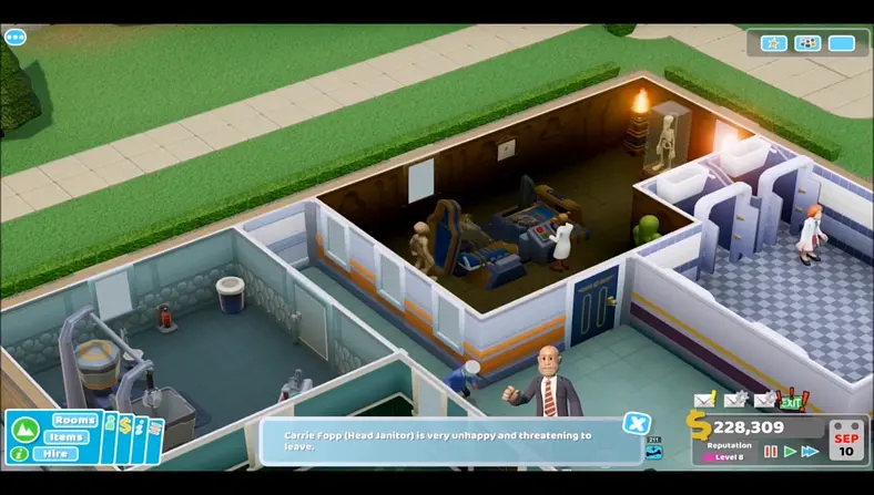 We’ve seen the spiritual successor to Bullfrog’s Theme Hospital! Let’s get some impressions in here STAT!