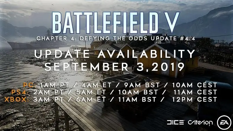 Battlefield V Patch Notes - Update 4.4 Released