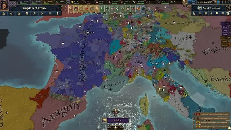 Europa Universalis 5's Patch 1.0.2 Brings Fixes to Personal Unions, Makes Fruit Wineries No Longer Use Rice As An Input, And More