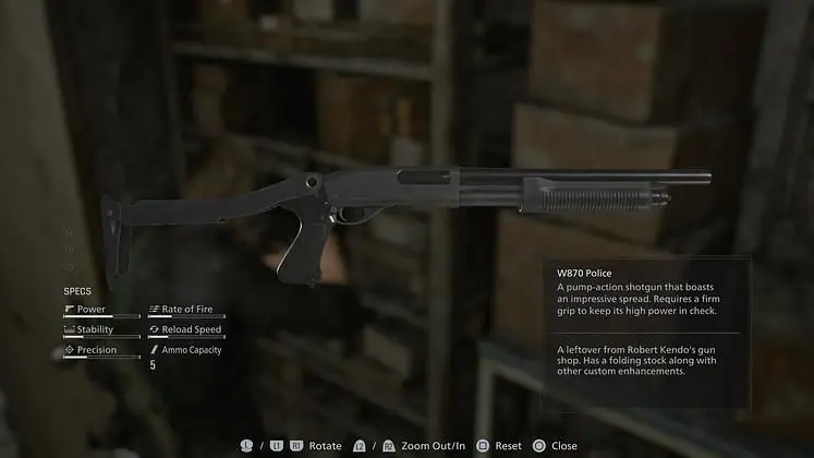 Full list of Resident Evil Requiem Weapons