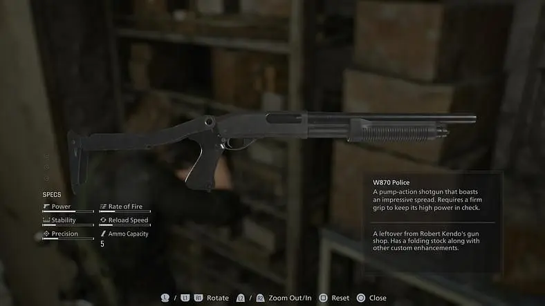 Full list of Resident Evil Requiem Weapons