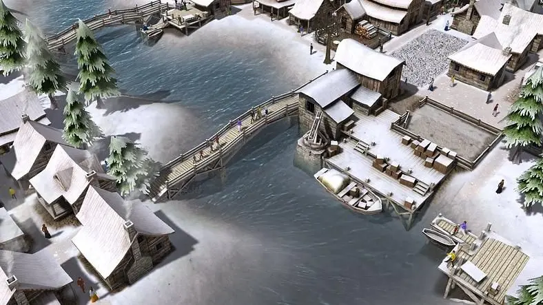 Medieval sandbox city-builder Banished inspired by Anno, Settlers and SimCity