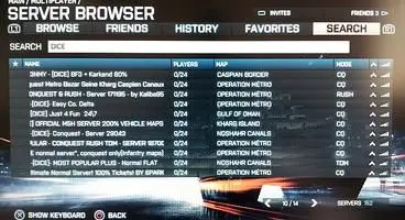 User rented servers making official Battlefield 3 servers scarce