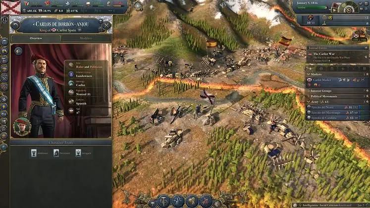 Victoria 3: Iberian Twilight puts the focus on 19th-century Spain and Portugal, sets December 11 release date