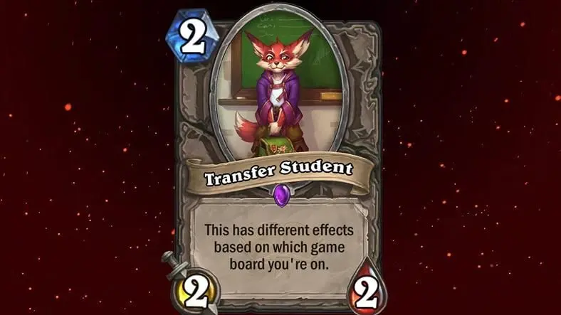 Hearthstone Transfer Student Effects - What Does It Do on Different Boards?