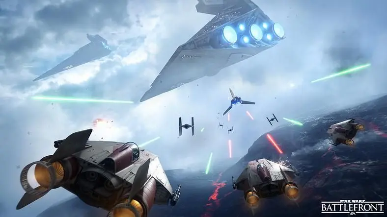 Star Wars Battlefront won't be doing The Force Awakens or space battles content