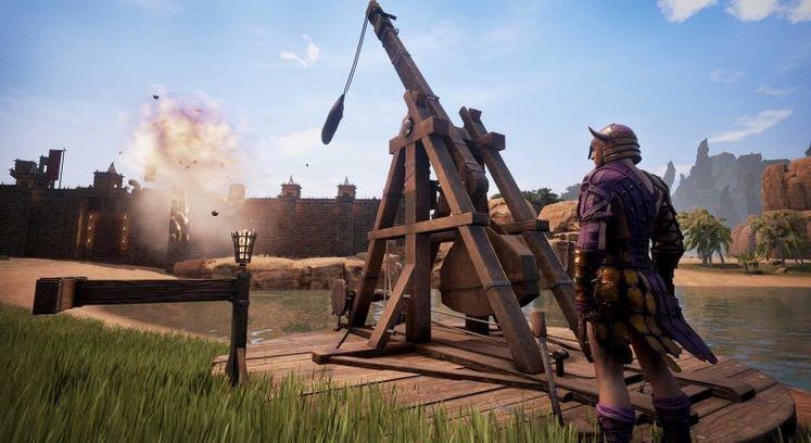 Conan Exiles Introduces Its First Siege Weapon - The Trebuchet - In Update 23