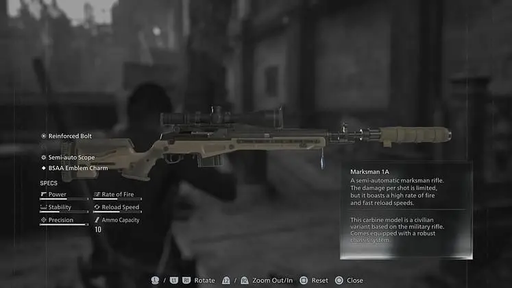 Full list of Resident Evil Requiem Weapons