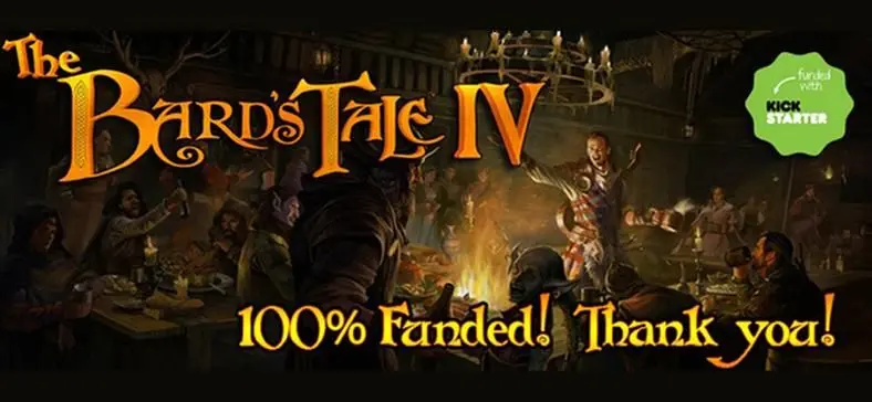 The Bard's Tale IV Kickstarter "100% funded" by almost 30,000 backers