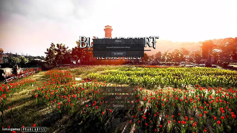 Black Desert Online Account Authentication Failed - What Does It Mean?