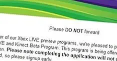 Rumour: Beta invitations for Kinect and Xbox Live from Microsoft?