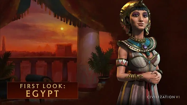 Check out the new leader in Civilization VI –Egypt’s Cleopatra