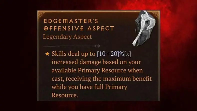 Guides / How to Get Diablo 4's Edgemaster's Aspect and Its Stats