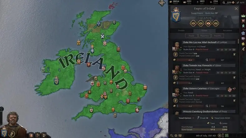 Crusader Kings 3 Vassals and gaining Dread