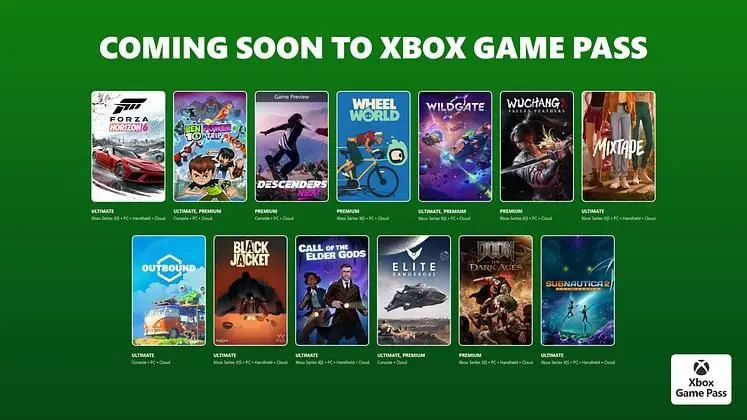 Games Coming to Xbox Game Pass in 2026 - May: Forza Horizon 6, Subnautica 2, Mixtape, and More