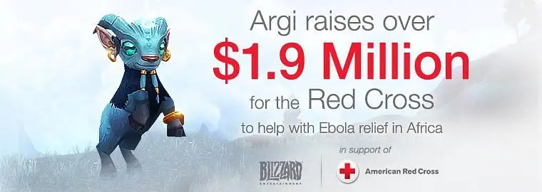 World of Warcraft community's "overwhelming generosity" raises $1.9 million for Ebola relief