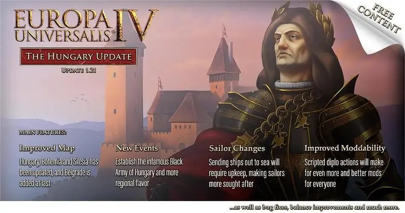 Around 20 New Events Are Planned For The Europa Universalis IV 1.21 'Hungary Update'
