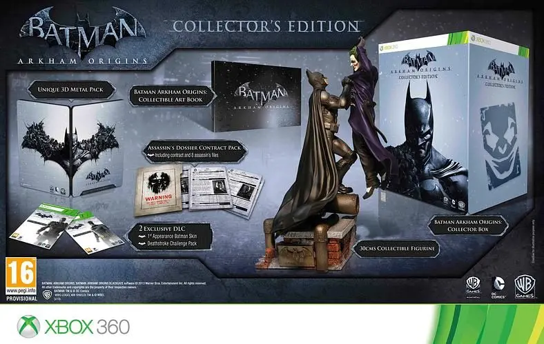 Batman: Arkham Origins Collector's Edition includes 30cm statue, not for PC
