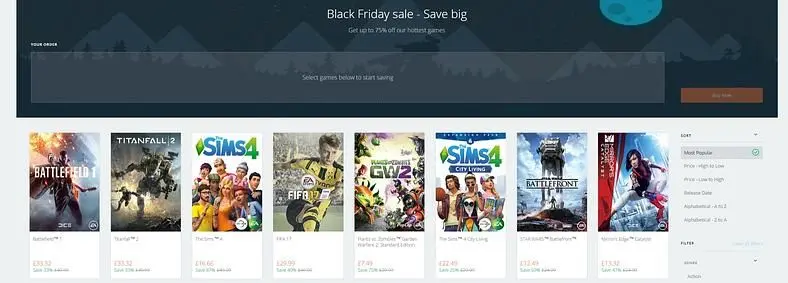EA's Black Friday Origin Sale Slashes Titanfall 2, Battlefield 1 And More