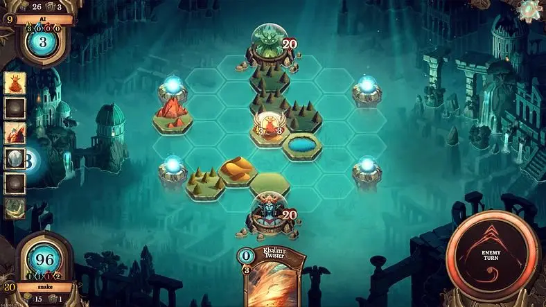 Faeria is a little bit Hearthstone, but it's trying to create its own identity