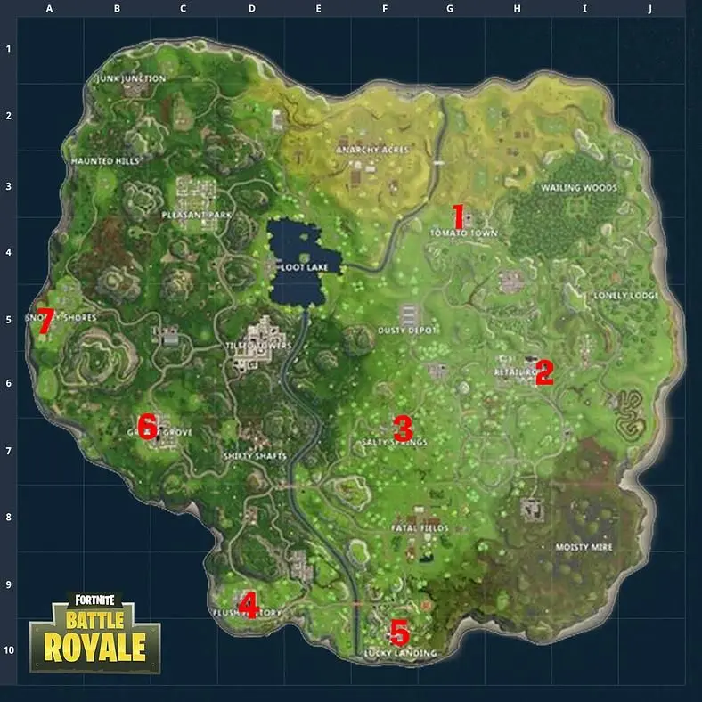 Fortnite Week 7 Challenges - All Hidden Gnome Locations