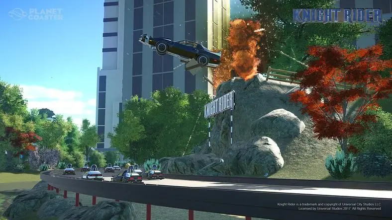 Turn Your Planet Coaster Park Into A Universal Playhouse With Back To The Future/Knight Rider Content Packs