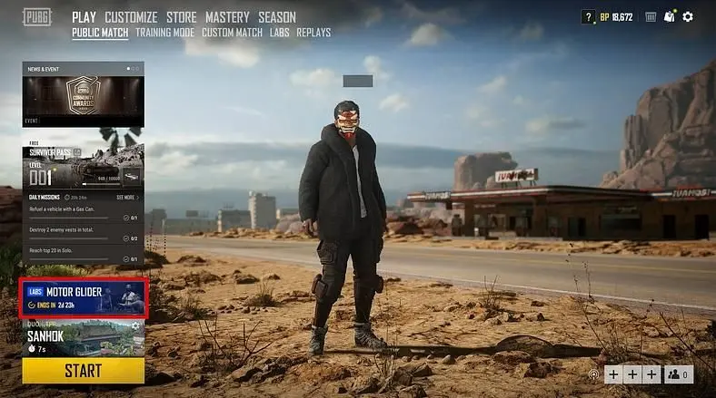 PUBG Getting New Motor Glider Today