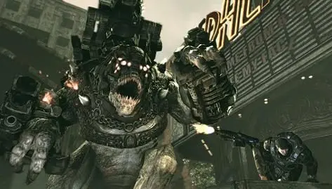 Gears of War 2 action "fives times bigger"
