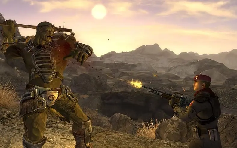 Moral Ambiguity? Caps? Post-Apocalyptic Society? Show-girls? It can only be Fallout: New Vegas...