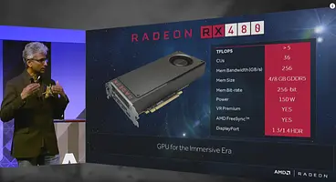 AMD announces the RX 480, a $200 graphics card with comparable performance to a 980
