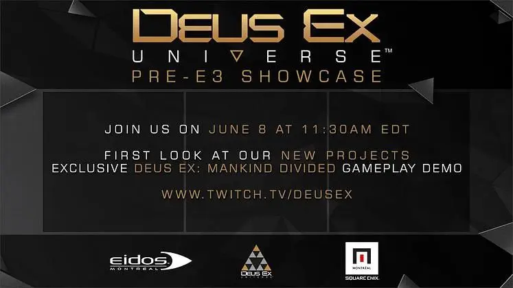 Deus Ex: Mankind Divided pre-E3 livestream next week