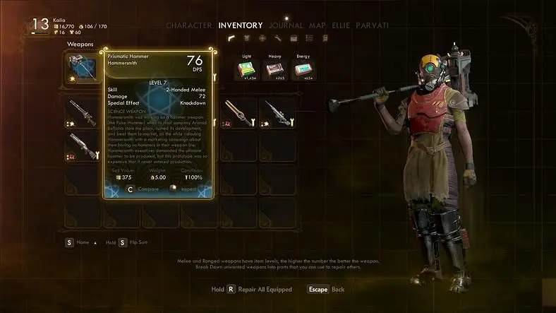 The Outer Worlds Weapons from the Void - Where is the Groundbreaker Science Weapon?