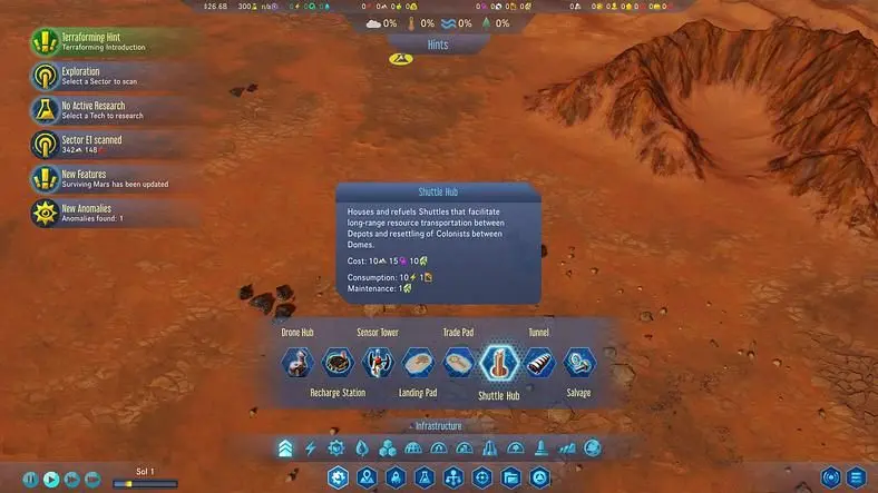 Surviving Mars Shuttle Hub Creation Guide