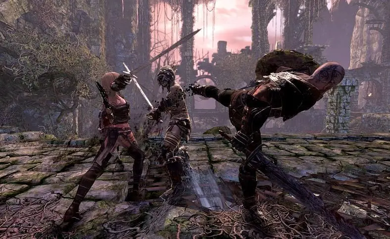 David Brown greases himself up and slips on the battered leather armour for a jaunt through Hunted: The Demon's Forge.