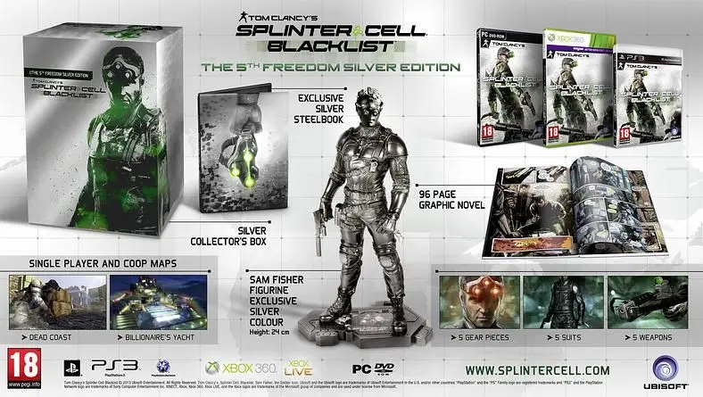 Ubisoft reveals Tom Clancy's Splinter Cell: Blacklist Collectors Editions